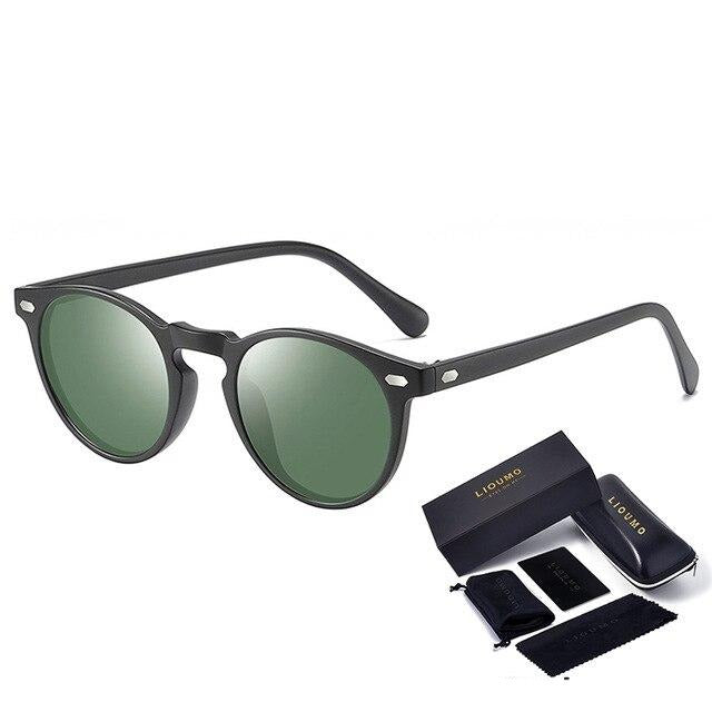 Round Sunglasses For Women Classic Ultralight  Polarized Driving Glasses
