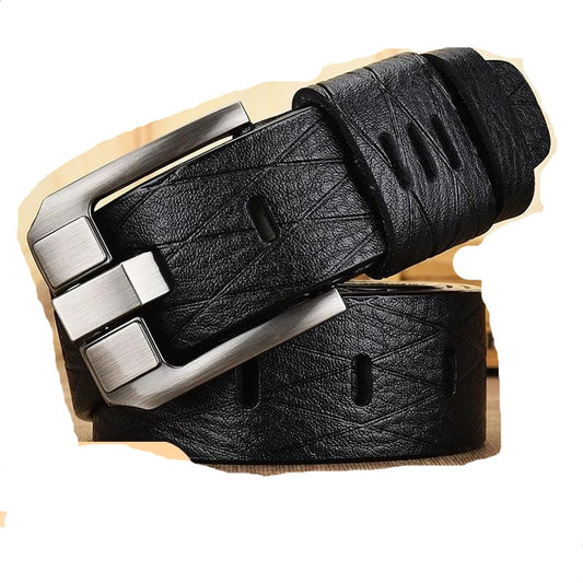 Genuine leather strap luxury pin buckle casual men belt