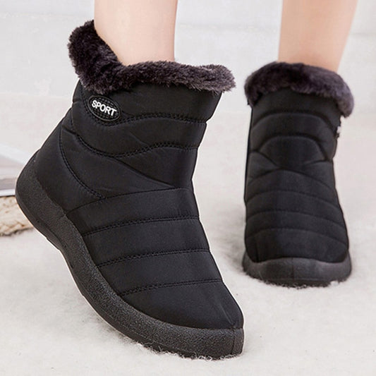 Snow Boots  Non-slip Women Winter Boots Fur Warm waterproof Ankle Boots