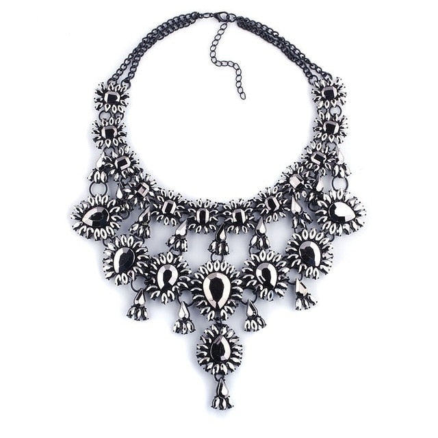 Charm Collar Pendant Choker Maxi Necklace for Women