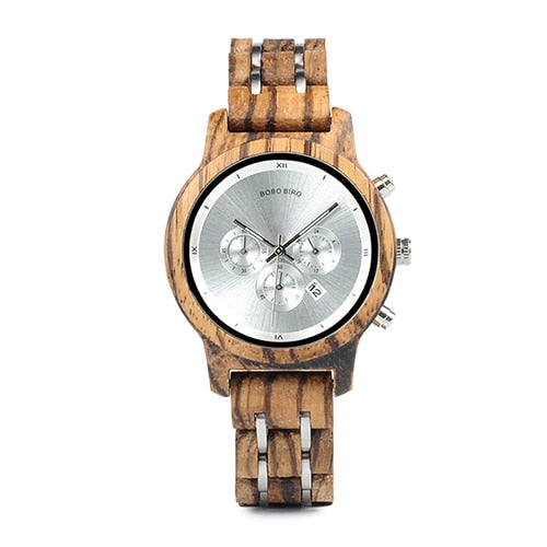 Wood and Steel Combined Design  Three Colors Option lovers watch
